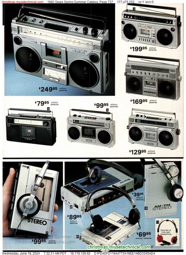 1982 Sears Spring Summer Catalog, Page 737
