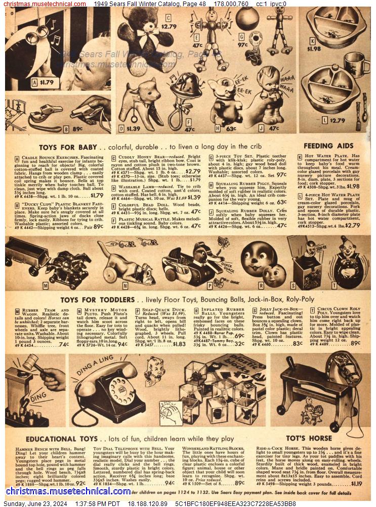 1949 Sears Fall Winter Catalog, Page 48