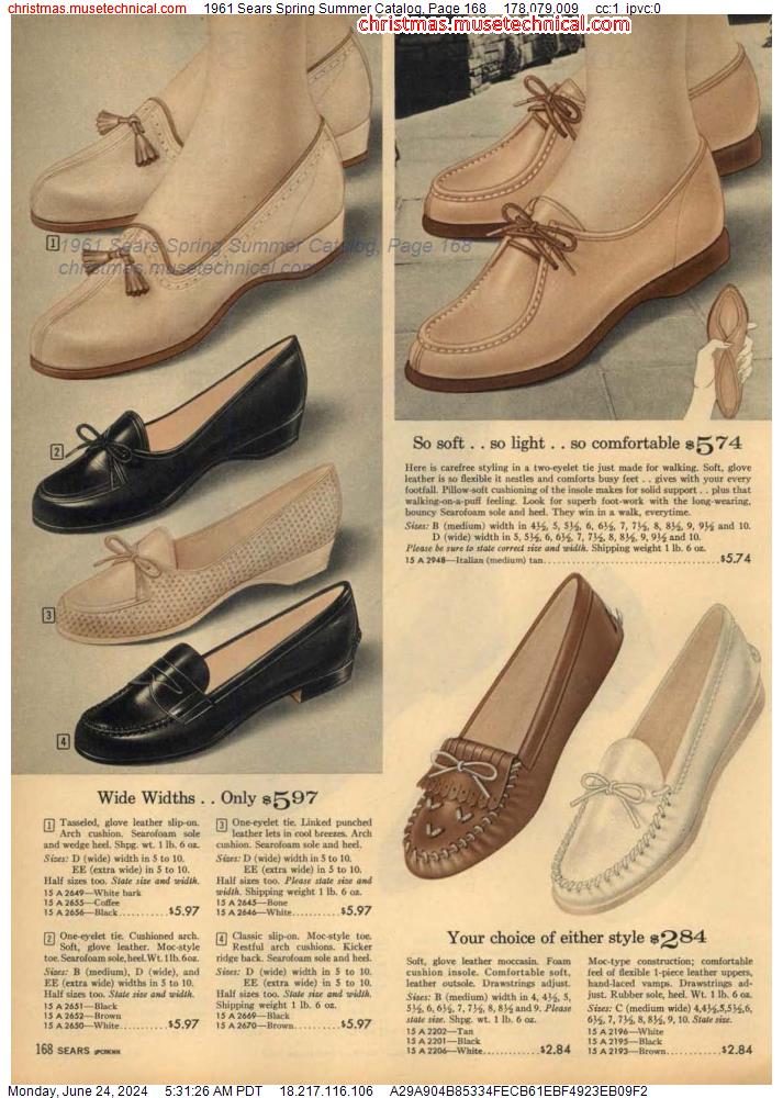 1961 Sears Spring Summer Catalog, Page 168