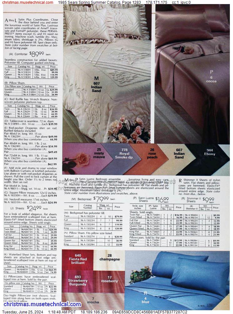 1985 Sears Spring Summer Catalog, Page 1283