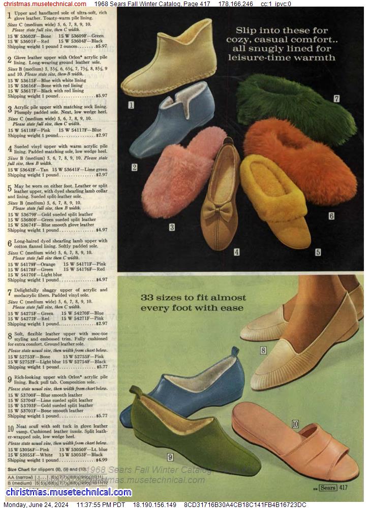 1968 Sears Fall Winter Catalog, Page 417