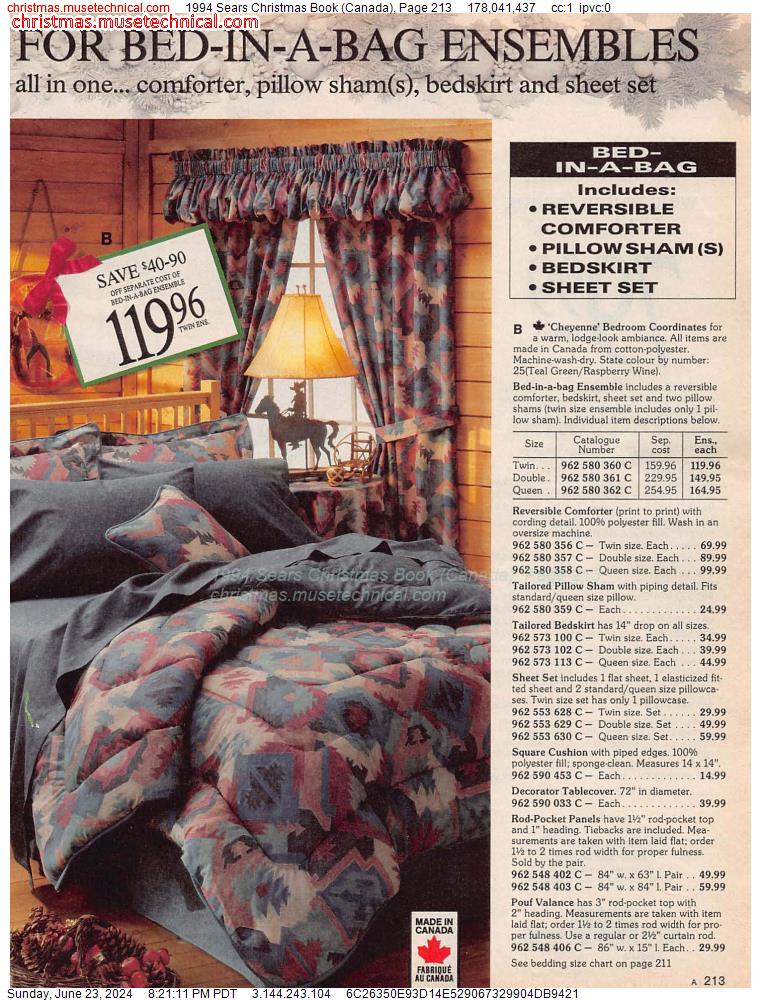 1994 Sears Christmas Book (Canada), Page 213