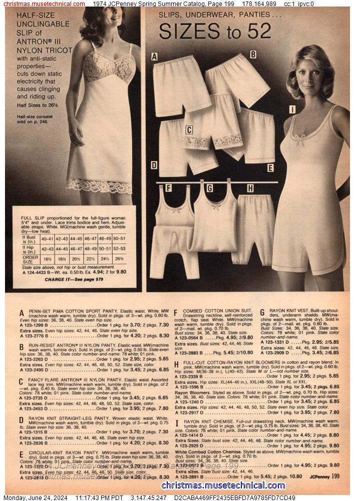 1974 JCPenney Spring Summer Catalog, Page 199