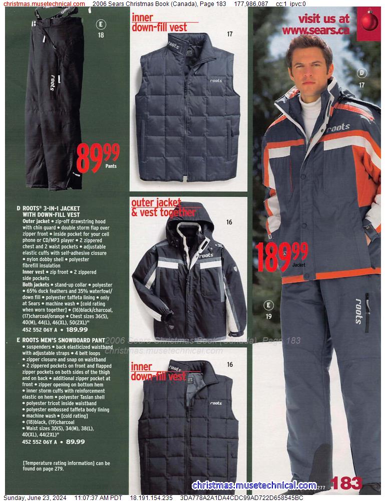 2006 Sears Christmas Book (Canada), Page 183