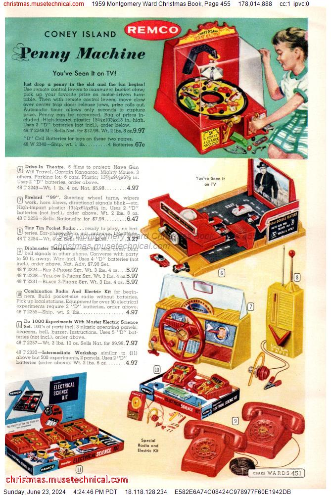 1959 Montgomery Ward Christmas Book, Page 455