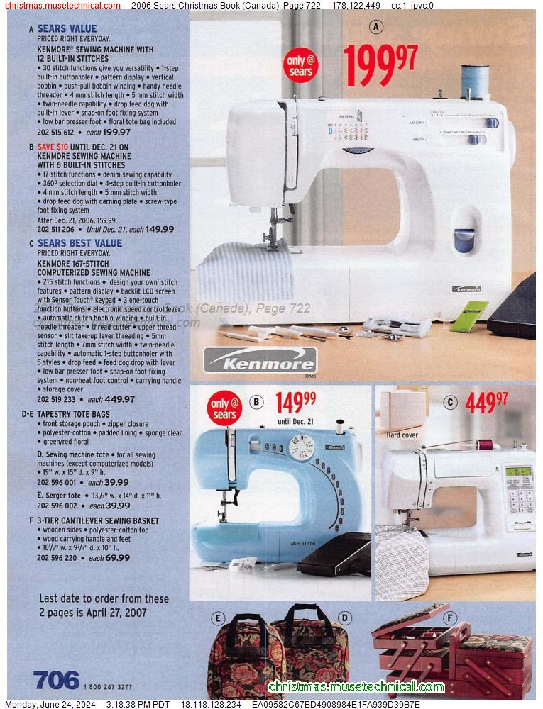 2006 Sears Christmas Book (Canada), Page 722