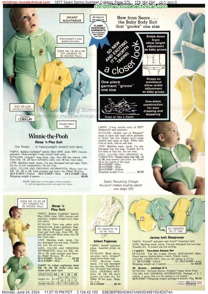 1977 Sears Spring Summer Catalog, Page 375