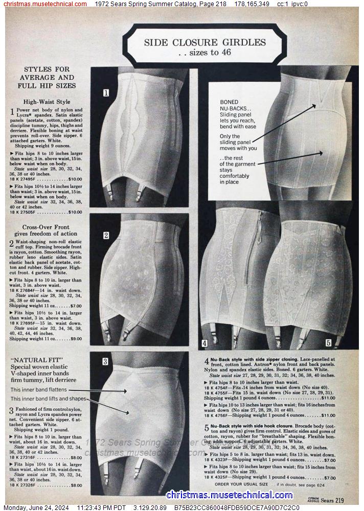 1972 Sears Spring Summer Catalog, Page 218