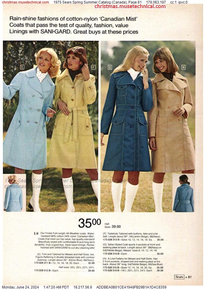 1975 Sears Spring Summer Catalog (Canada), Page 81