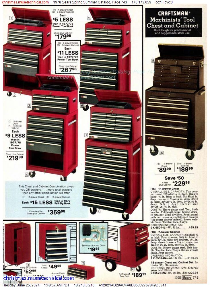 1978 Sears Spring Summer Catalog, Page 743