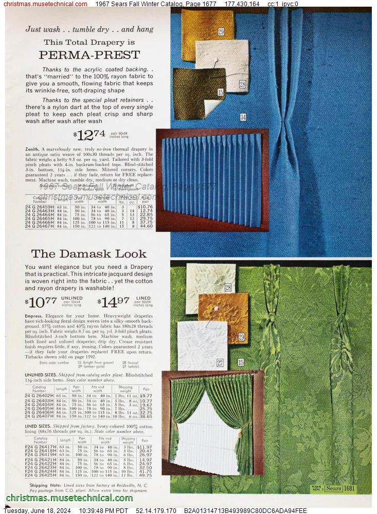 1967 Sears Fall Winter Catalog, Page 1677