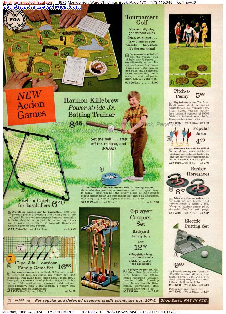 1970 Montgomery Ward Christmas Book, Page 178