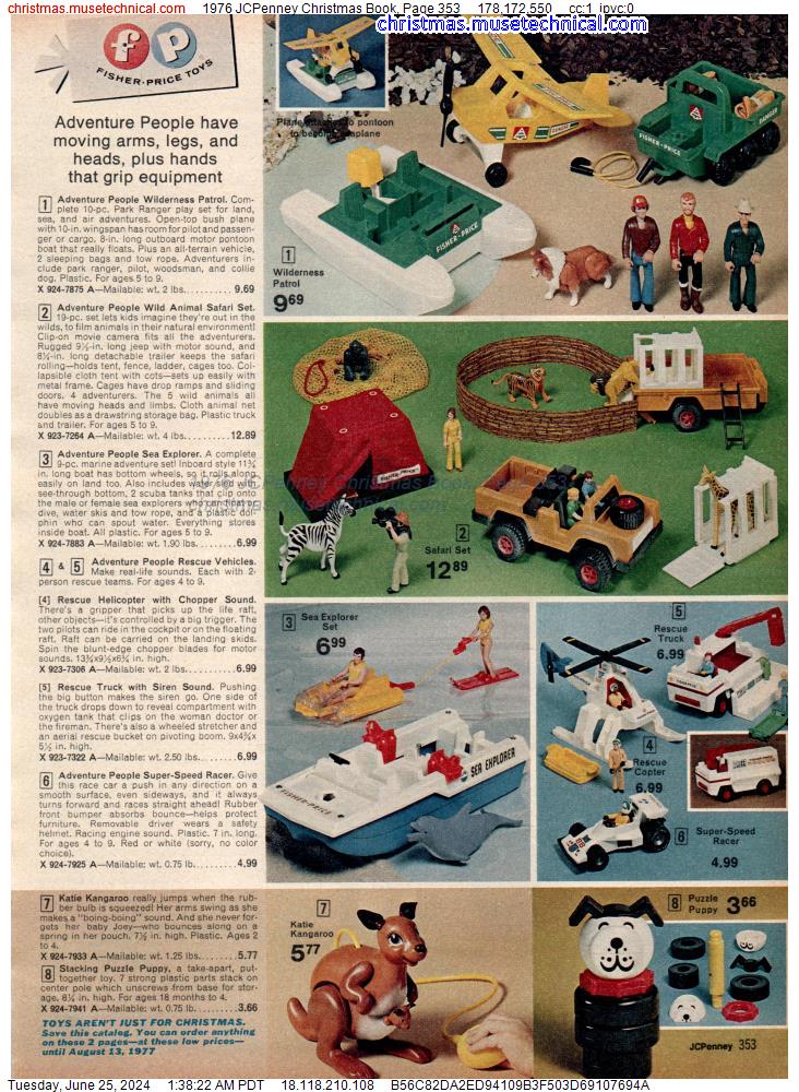 1976 JCPenney Christmas Book, Page 353