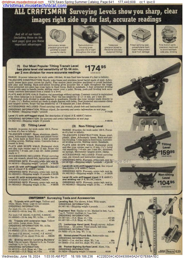 1976 Sears Spring Summer Catalog, Page 641