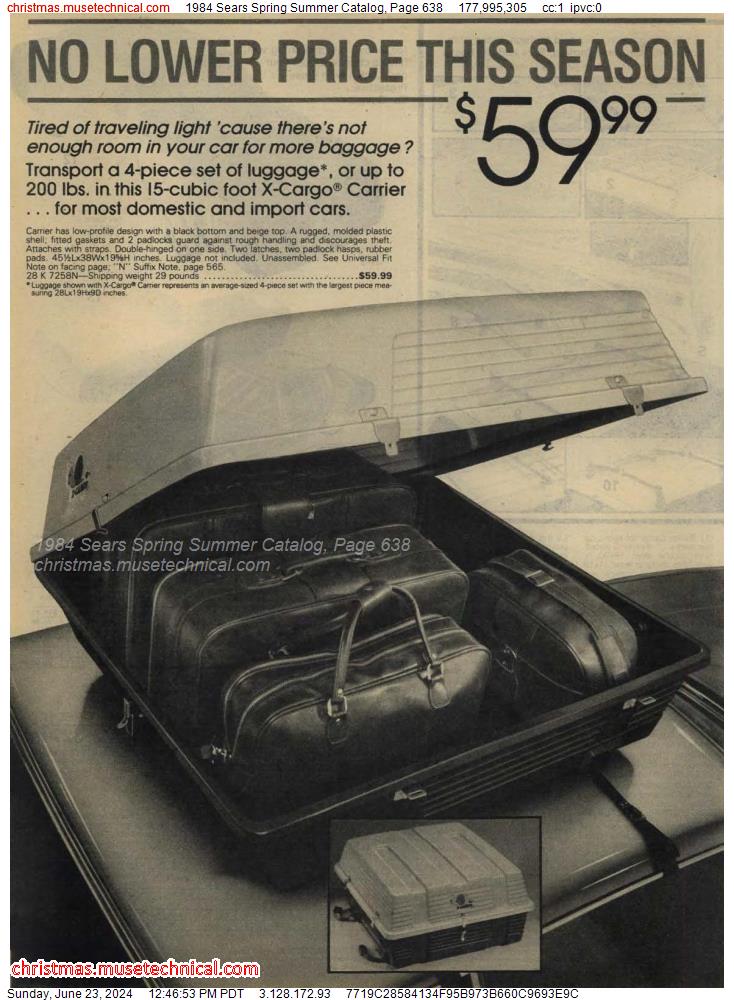 1984 Sears Spring Summer Catalog, Page 638
