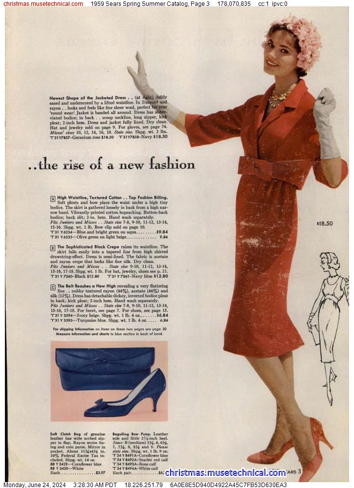 1959 Sears Spring Summer Catalog, Page 3