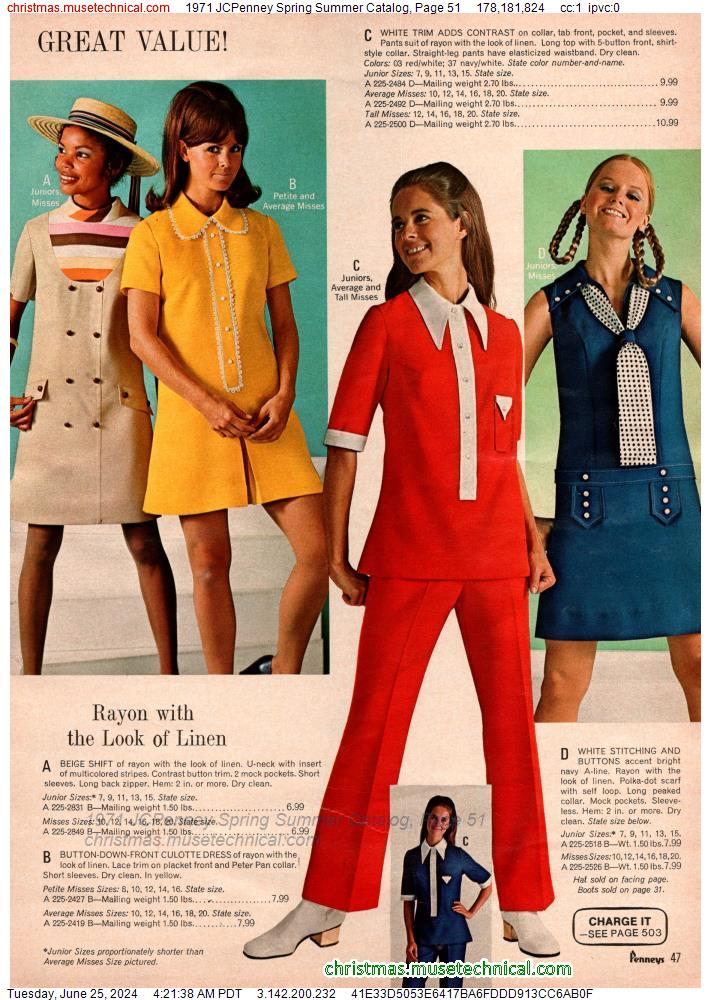 1971 JCPenney Spring Summer Catalog, Page 51