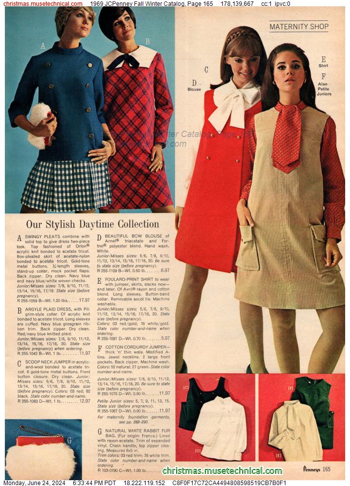 1969 JCPenney Fall Winter Catalog, Page 165