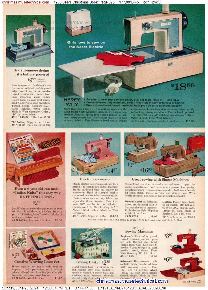 1965 Sears Christmas Book, Page 625