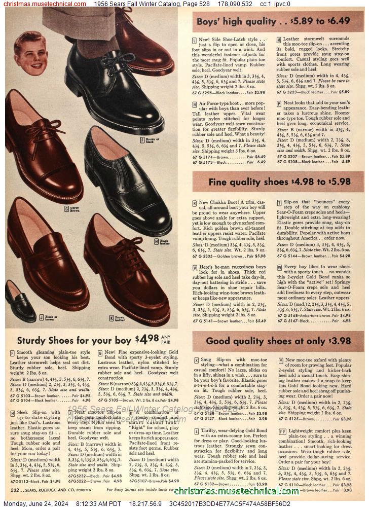 1956 Sears Fall Winter Catalog, Page 528