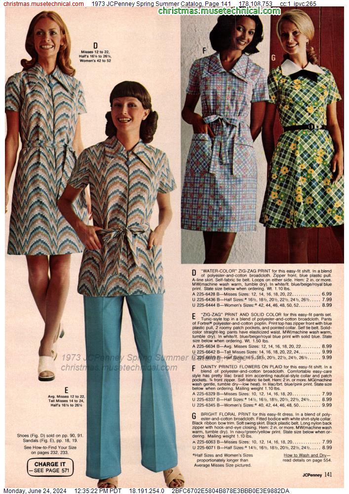 1973 JCPenney Spring Summer Catalog, Page 141