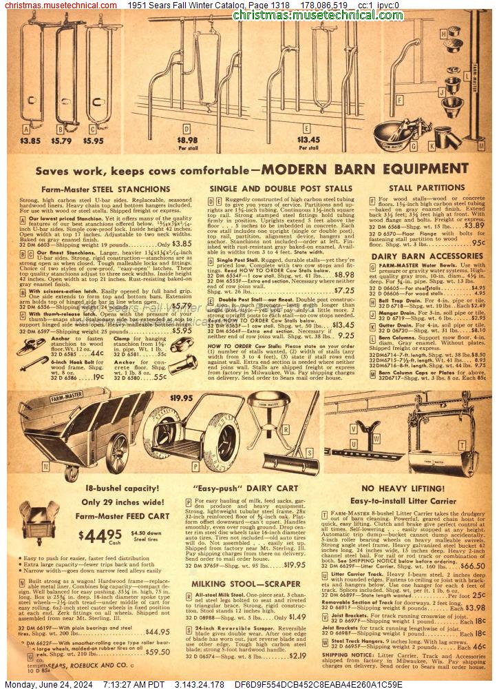 1951 Sears Fall Winter Catalog, Page 1318
