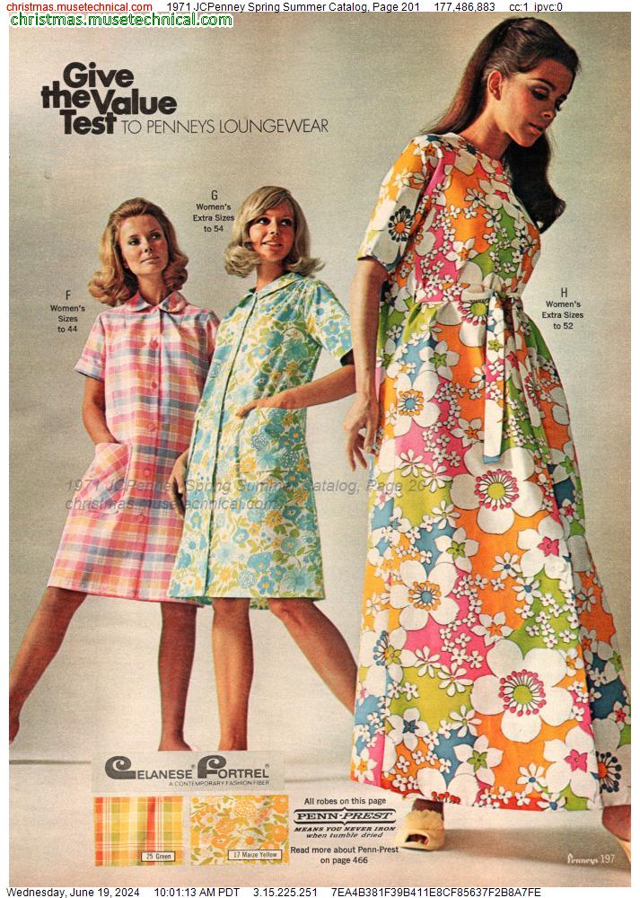 1971 JCPenney Spring Summer Catalog, Page 201