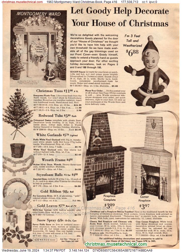 1963 Montgomery Ward Christmas Book, Page 416