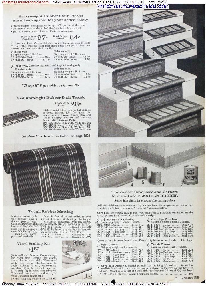1964 Sears Fall Winter Catalog, Page 1533