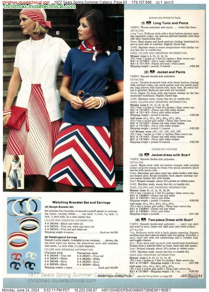1977 Sears Spring Summer Catalog, Page 63