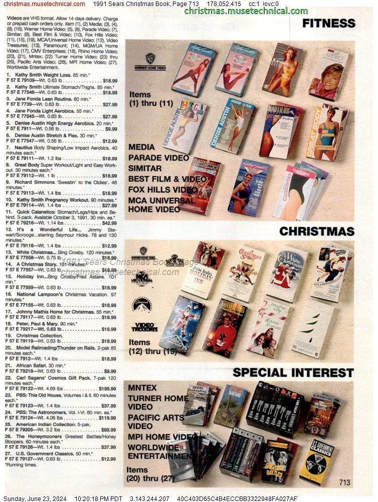 1991 Sears Christmas Book, Page 713