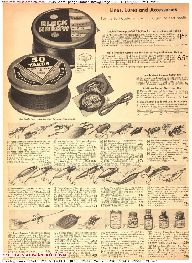 1945 Sears Spring Summer Catalog, Page 392