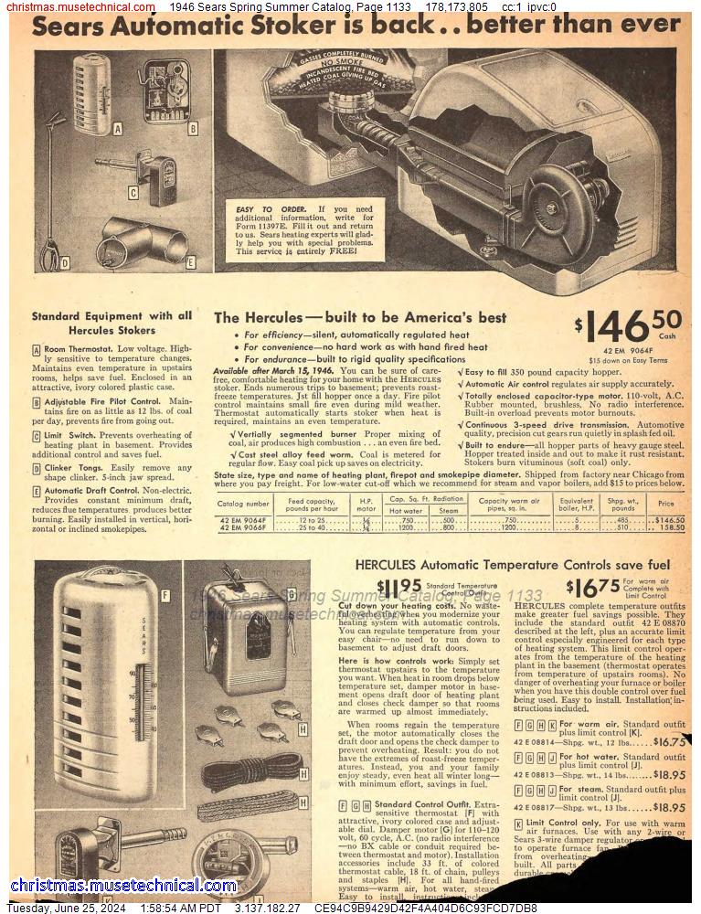 1946 Sears Spring Summer Catalog, Page 1133
