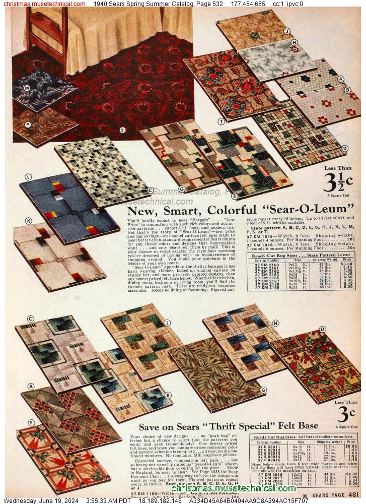 1940 Sears Spring Summer Catalog, Page 532
