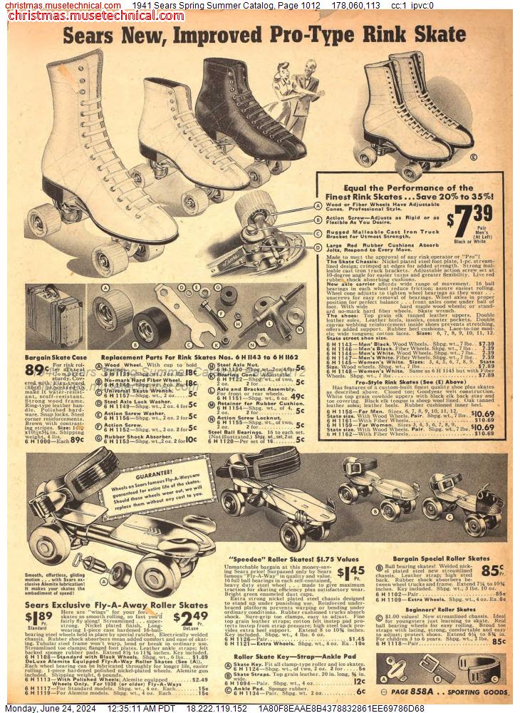 1941 Sears Spring Summer Catalog, Page 1012