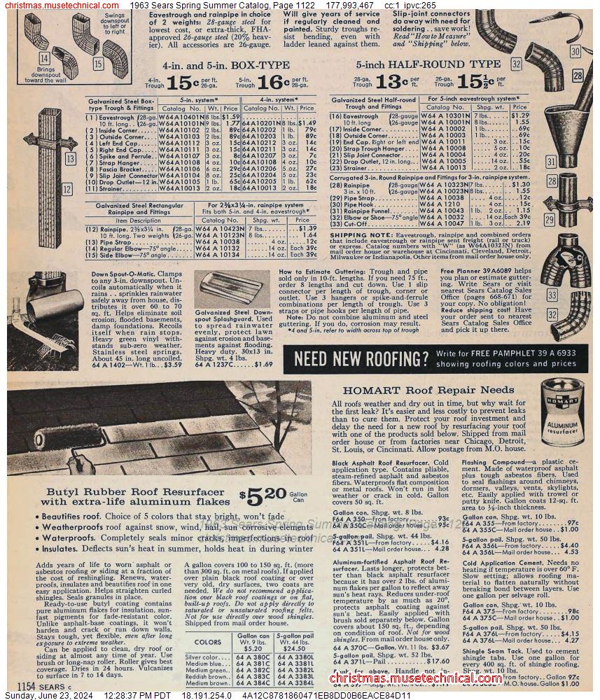 1963 Sears Spring Summer Catalog, Page 1122