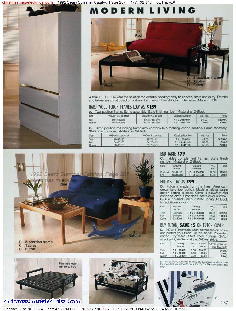 1992 Sears Summer Catalog, Page 287