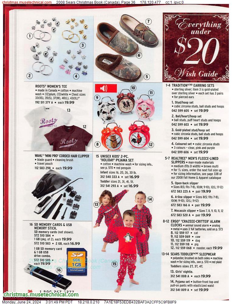 2008 Sears Christmas Book (Canada), Page 36