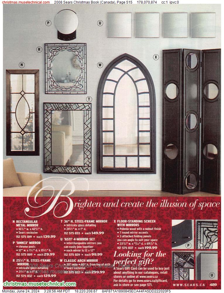 2008 Sears Christmas Book (Canada), Page 515