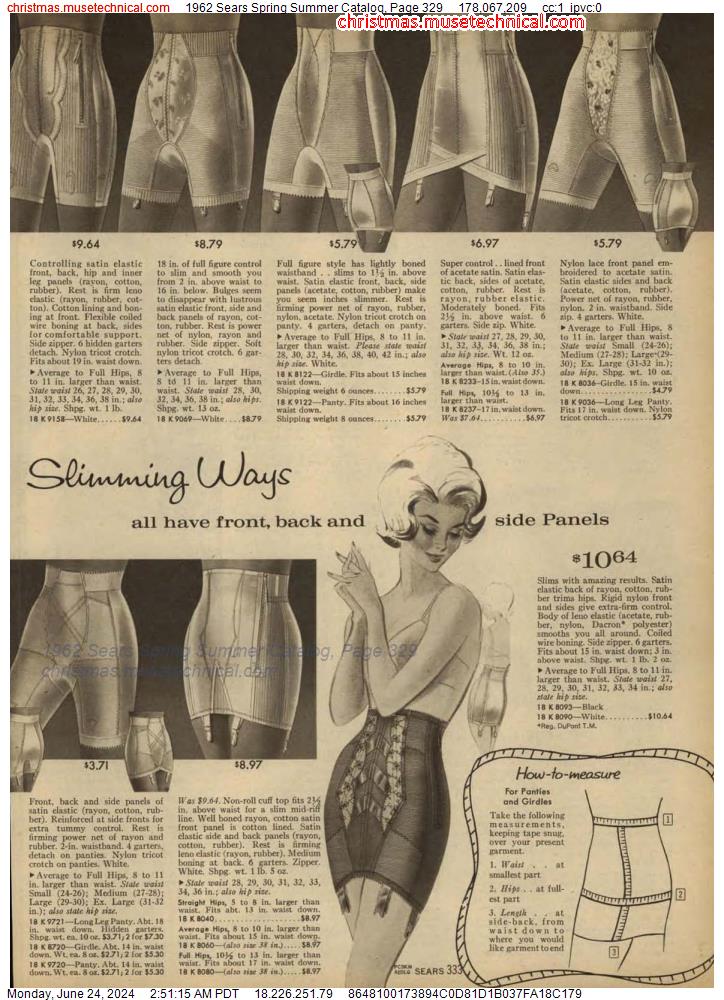 1962 Sears Spring Summer Catalog, Page 329