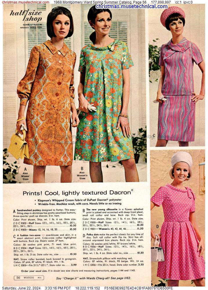 1968 Montgomery Ward Spring Summer Catalog, Page 56