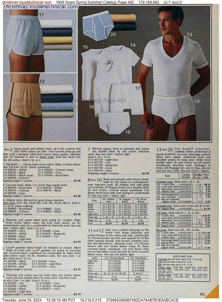 1985 Sears Spring Summer Catalog, Page 492
