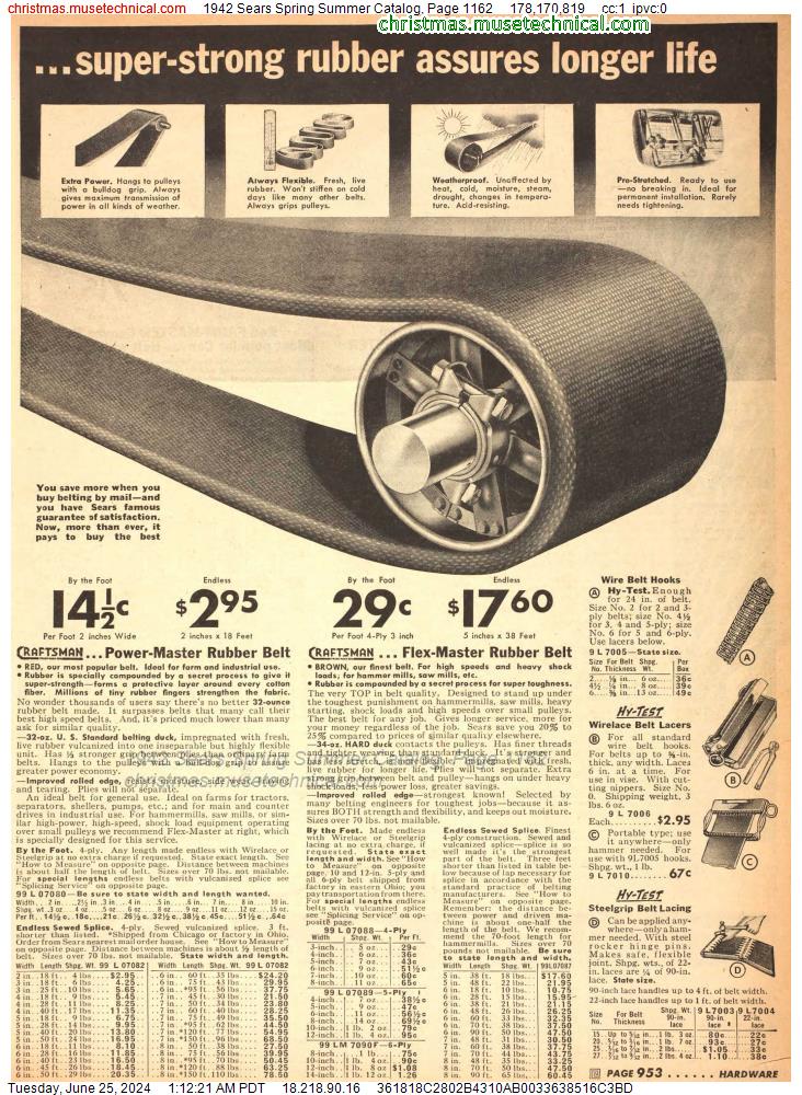 1942 Sears Spring Summer Catalog, Page 1162
