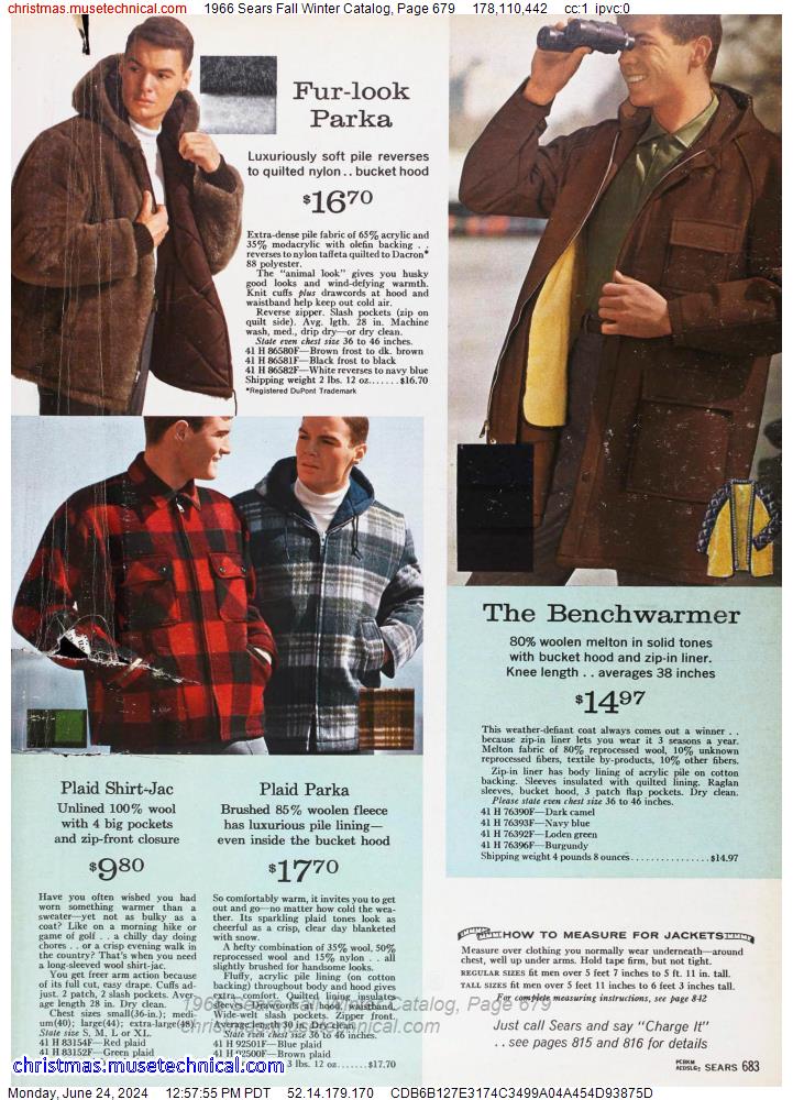 1966 Sears Fall Winter Catalog, Page 679