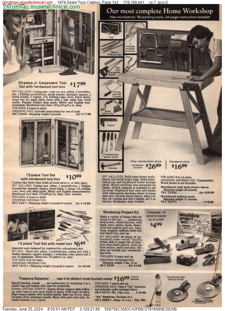 1978 Sears Toys Catalog, Page 143