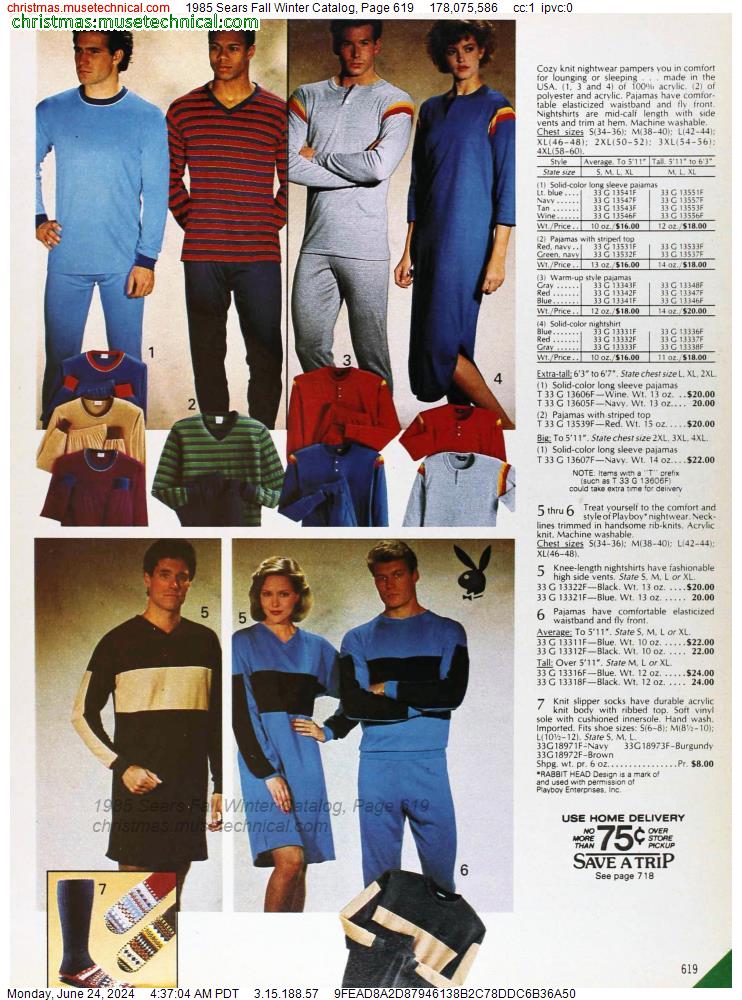 1985 Sears Fall Winter Catalog, Page 619