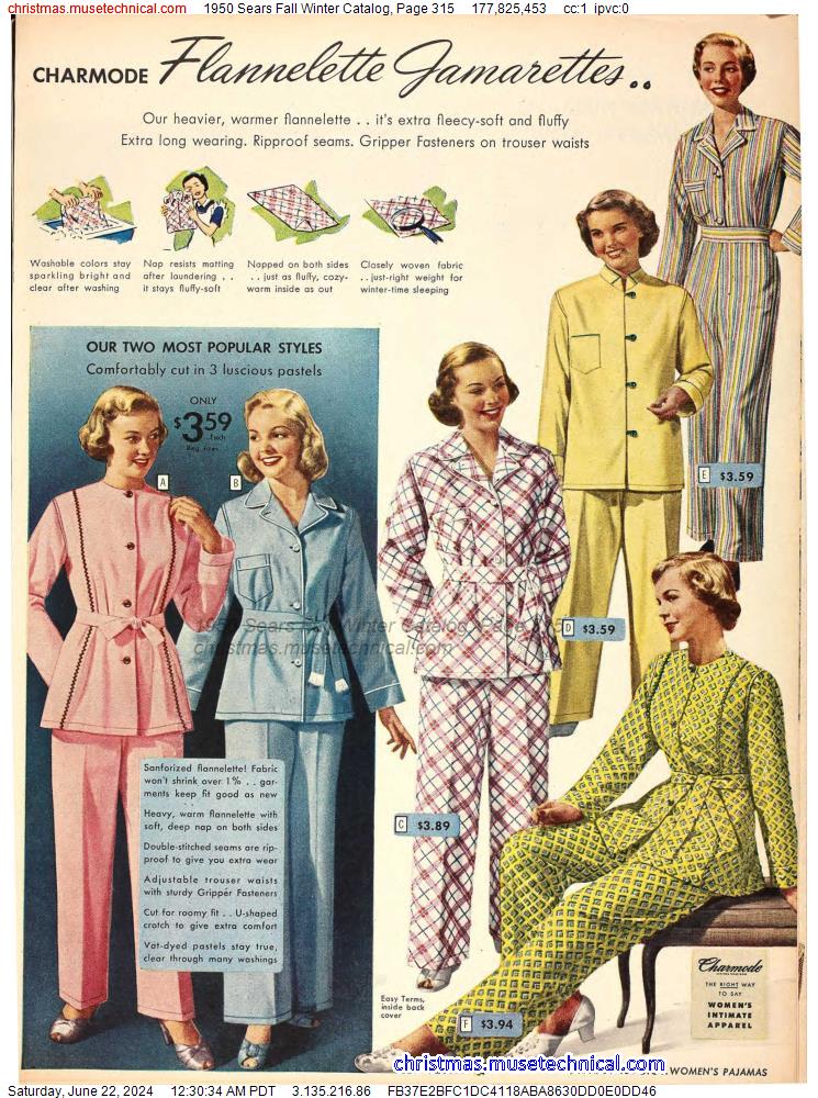 1950 Sears Fall Winter Catalog, Page 315