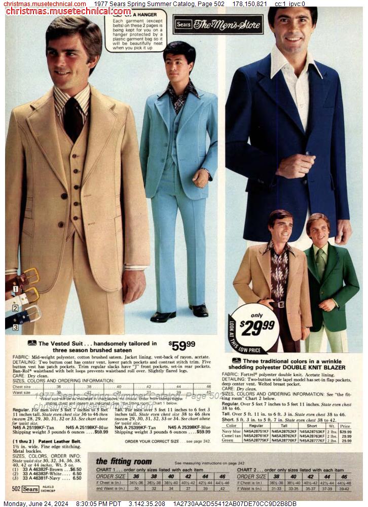 1977 Sears Spring Summer Catalog, Page 502