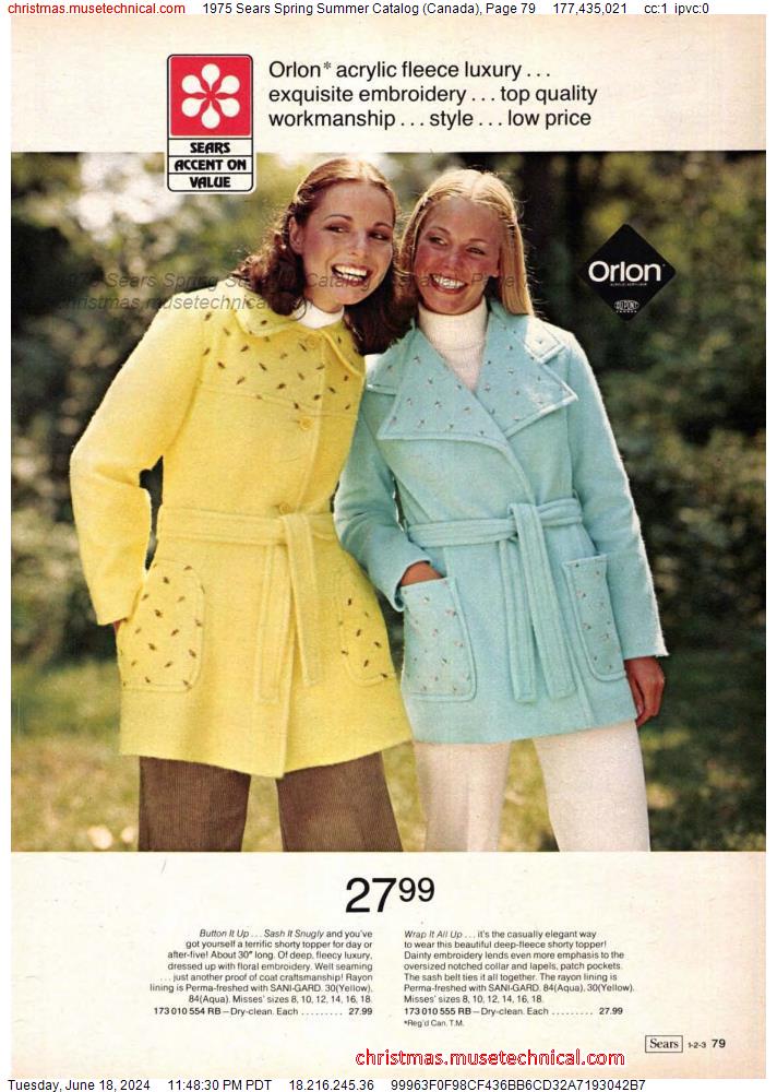 1975 Sears Spring Summer Catalog (Canada), Page 79