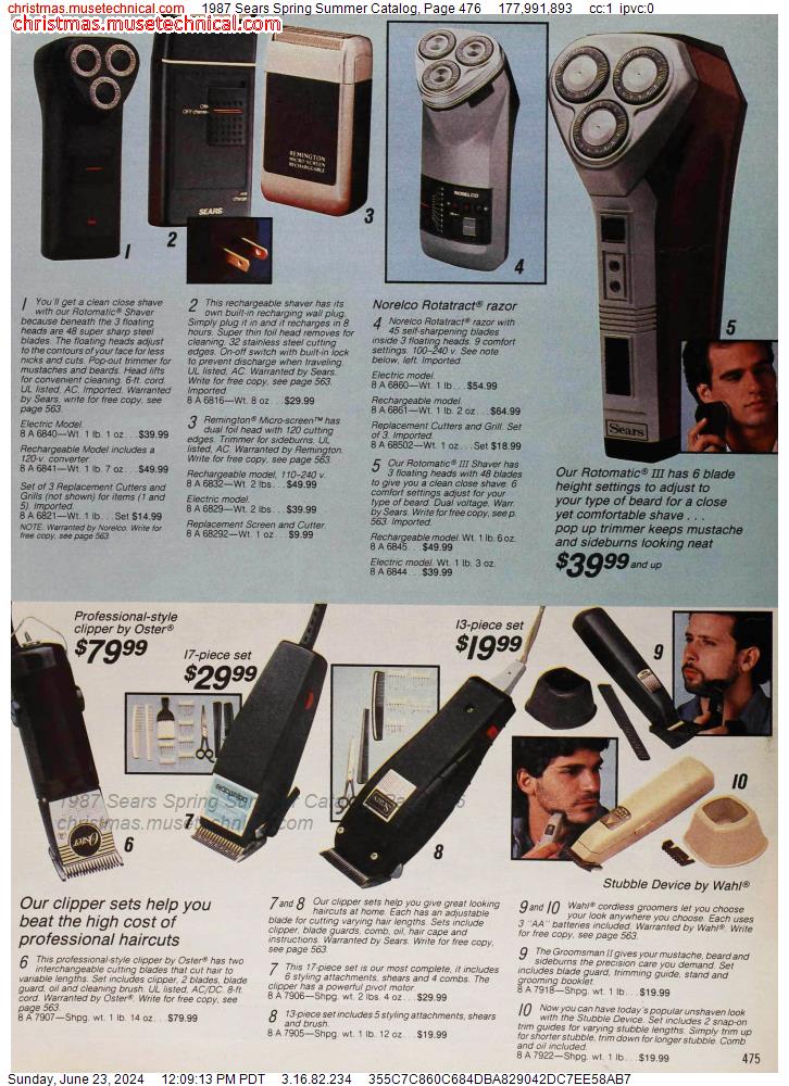 1987 Sears Spring Summer Catalog, Page 476